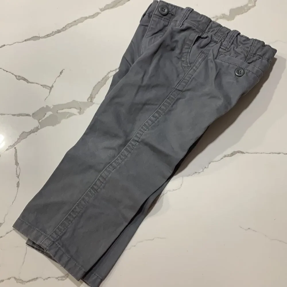 Baby GAP Toddler Boys Lived -in Gray Casual Dress Pants Grey Size 2T
